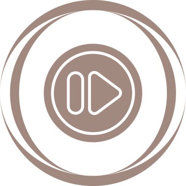 Hızlı ileri düğme vektör illüstrasyonu