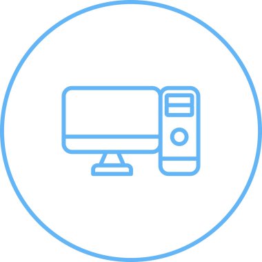 bilgisayar simgesi, vektör illüstrasyonu basit tasarım