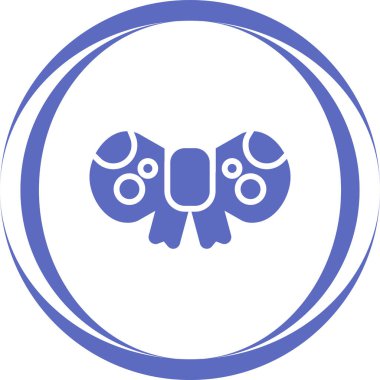 kurdeleli yay simgesi, web illüstrasyonu