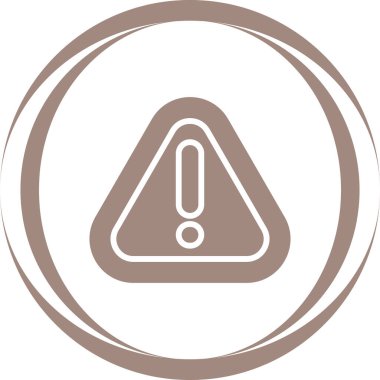 Uyarı tehlike simgesi web basit illüstrasyonuName