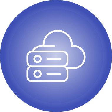 Dosya Sunucu simgesi, vektör illüstrasyonu 