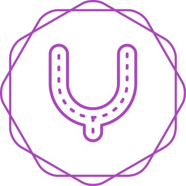 Küf modern simgesi beyaz arkaplanda izole 