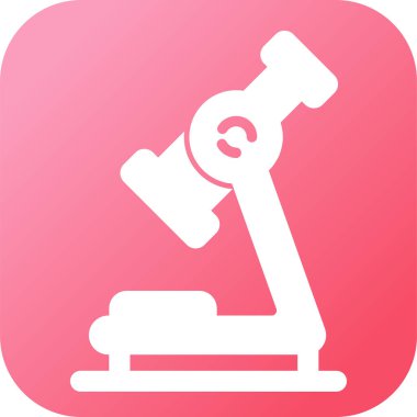 mikroskop simgesi, web illüstrasyonu basit tasarım