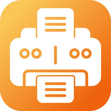 Office yazıcı simgesini, vektör çizim