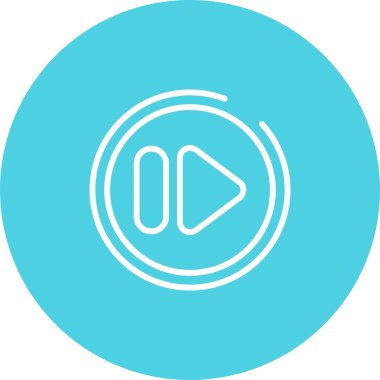 Hızlı ileri düğme vektör illüstrasyonu