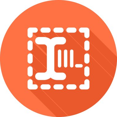 Metin Kutusu, belge ikonu vektör illüstrasyonu 