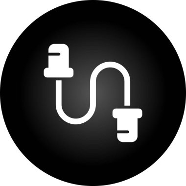 kablo bağlantı simgesi vektör illüstrasyonu 