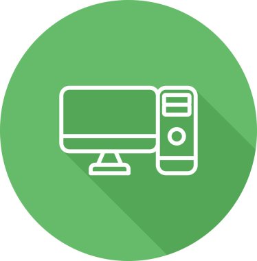 bilgisayar simgesi, vektör illüstrasyonu basit tasarım