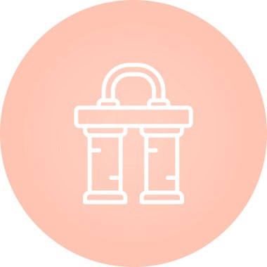 Su Filtresi ağ simgesi, basit vektör illüstrasyonu