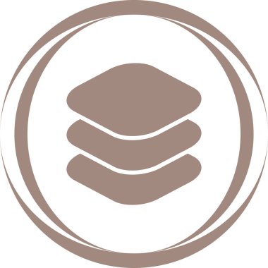 Katmanlar web simgesinin vektör illüstrasyonu