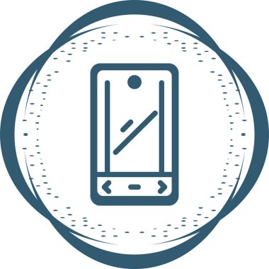 akıllı telefon simgesi, vektör illüstrasyonu basit tasarım