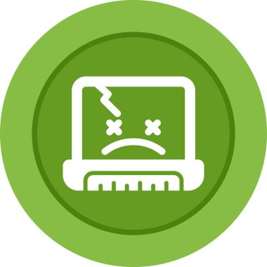 dizüstü bilgisayar simgesi, vektör illüstrasyonu basit tasarım