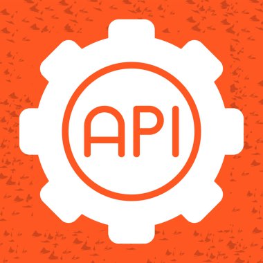 API simge vektör illüstrasyonu 