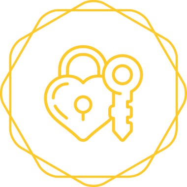 asma kilit web simge vektör çizim