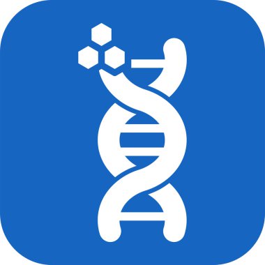 DNA yapısı simgesi. Web illüstrasyonu