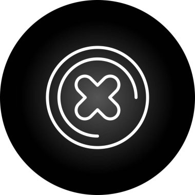 Haç. Web simgesi basit illüstrasyon