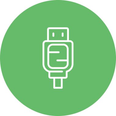 SATA kablo simgesinin web illüstrasyonu