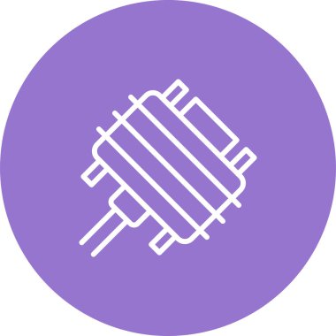 Dvi Simgesi İşareti, Basit Vektör İllüstrasyonu Beyaz Arkaplanda İzole Edildi