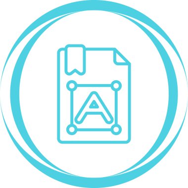 Metin sembolü vektör illüstrasyonu 