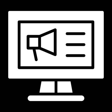 Pazarlama. Web simgesi basit tasarım