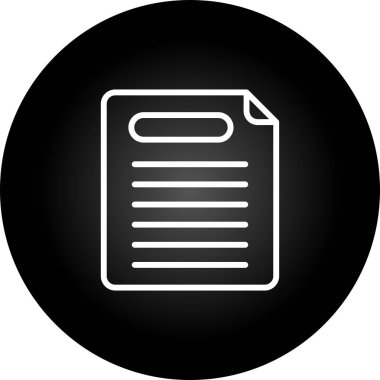 rapor belgesi simgesi, vektör illüstrasyonu 