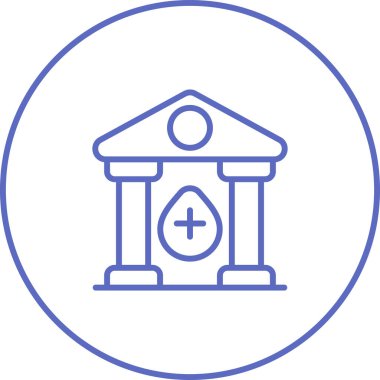 Kan Bankası web simgesi. vektör 