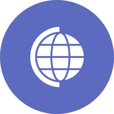 Dünya simgesinin vektör illüstrasyonu 