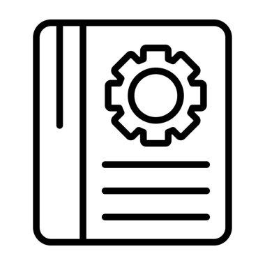 kitap web simgesi, vektör illüstrasyonu 