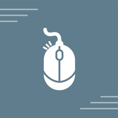 Sağ tıklama vektör illüstrasyonlu fare simgesi