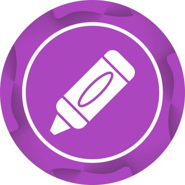 Crayon web simgesinin vektör illüstrasyonu