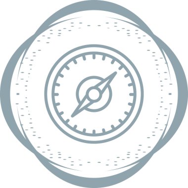 Pusula. Web simgesi basit illüstrasyon