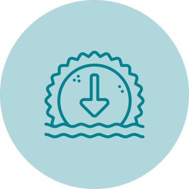  Gün batımı web simge vektör çizim  