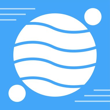 Gezegen simge vektör çizim 