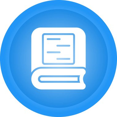 kitap web simgesi, vektör illüstrasyonu 
