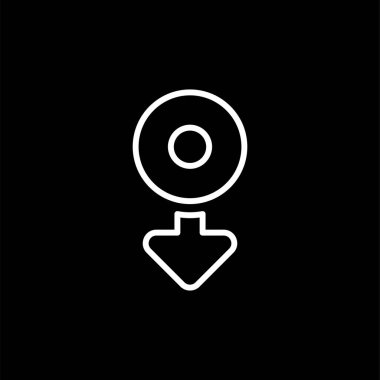 ok simgesi, vektör illüstrasyonu  