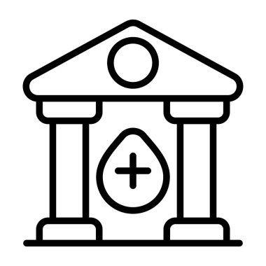 Kan Bankası web simgesi. vektör 