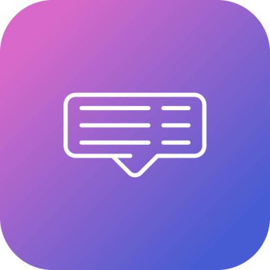 yorum web simgesi, vektör illüstrasyonu