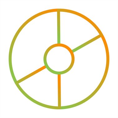 Disk modern simgesinin vektör illüstrasyonu