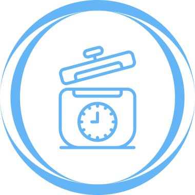 Baskı Kurabiyesi simgesi basit illüstrasyon 