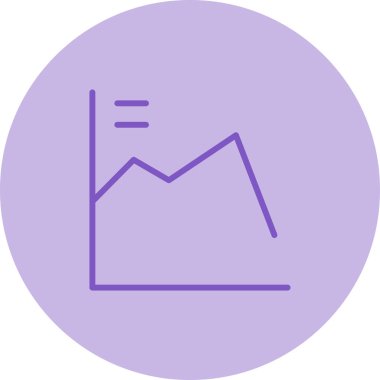 Ekonomik Çöküş web simgesi vektör çizimi 