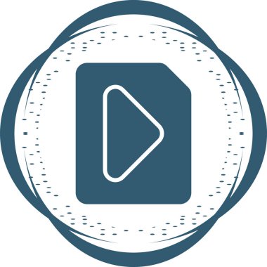 video dosyası simgesini, vektör çizim  
