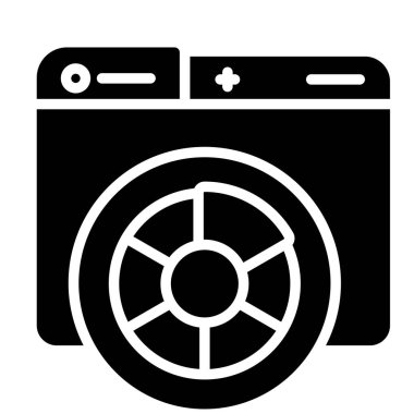 renk paleti. Web simgesi basit illüstrasyon