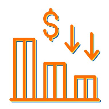 Mali işler. Web simgesi basit tasarım