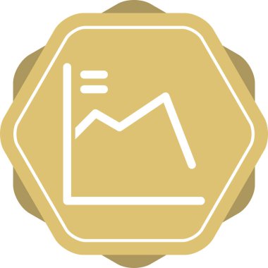 Ekonomik Çöküş web simgesi vektör çizimi 