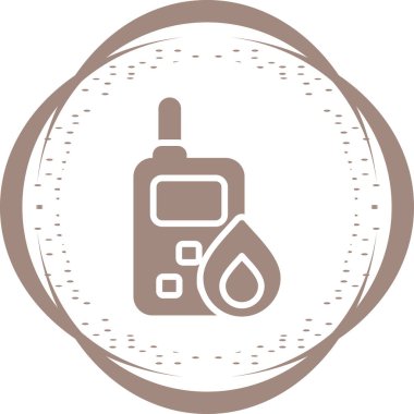 Beyaz arkaplan, vektör illüstrasyonunda radyo simgesi veya logo izole işareti