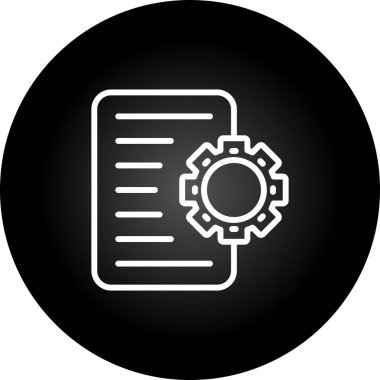 Dosya simgesinin vektör illüstrasyonu 