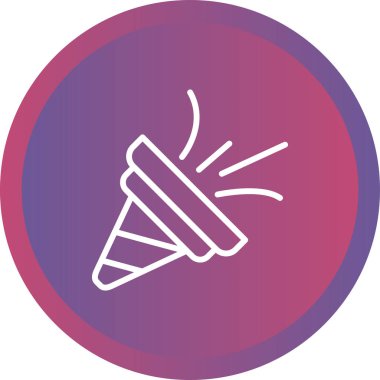Modern Konfeti simgesinin vektör çizimi    