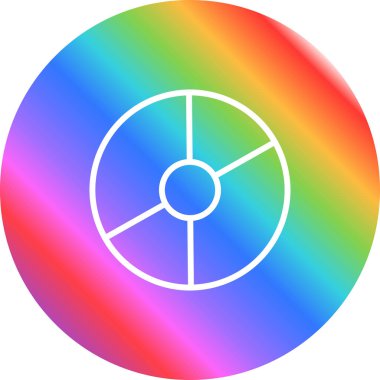 Disk modern simgesinin vektör illüstrasyonu