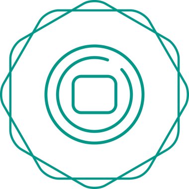 Çember Web simgesi vektör illüstrasyonunu durdur