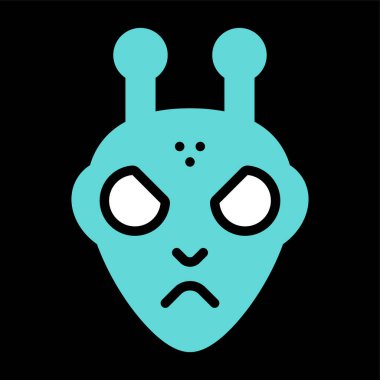  uzaylı vektör ağı simgesi